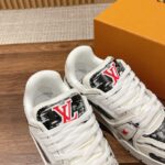 Giày Louis Vuitton Lv Trainer #54 Black Printed Calf Leather