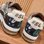 Giày Louis Vuitton Lv Trainer #54 Khaki Green Camouflage Printed Canvas