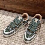 Giày Louis Vuitton Lv Trainer #54 Khaki Green Strass