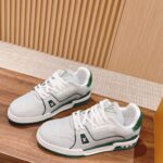 Giày Louis Vuitton Lv Trainer #54 Signature Green Strass
