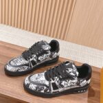 Giày Louis Vuitton Lv Trainer #54 Signature Black Printed canvas