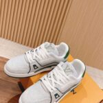 Giày Louis Vuitton Lv Trainer #54 Signature Green Strass