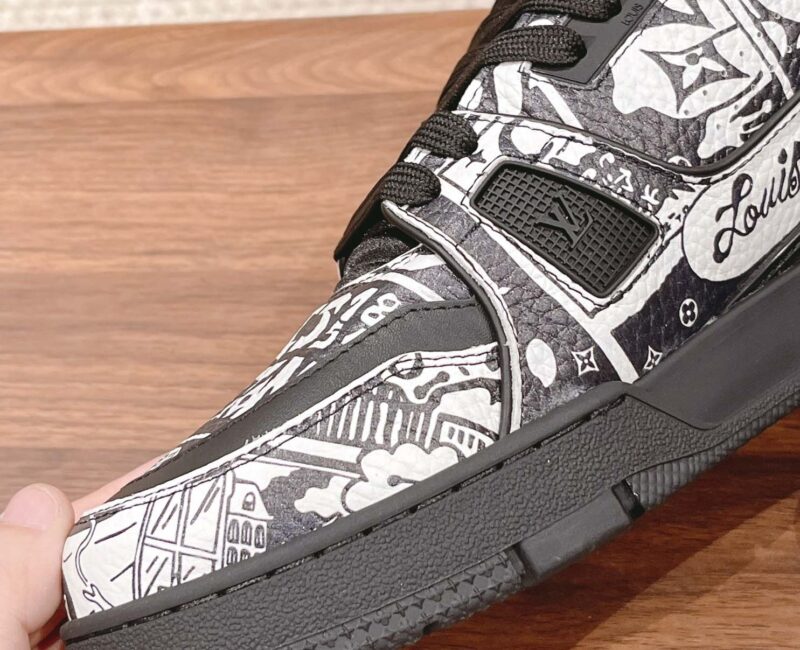 Giày Louis Vuitton Lv Trainer #54 Signature Black Printed canvas