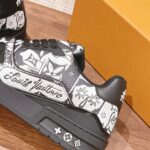 Giày Louis Vuitton Lv Trainer #54 Signature Black Printed canvas