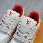 Giày Louis Vuitton Lv Trainer #54 Signature Marine Red Best Quality