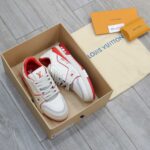 Giày Louis Vuitton Lv Trainer #54 Signature Marine Red Best Quality