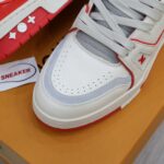 Giày Louis Vuitton Lv Trainer #54 Signature Marine Red Best Quality