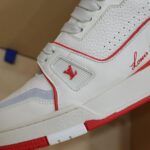 Giày Louis Vuitton Lv Trainer #54 Signature Marine Red Best Quality