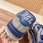 Giày Louis Vuitton Lv Trainer #54 Signature Navy Blue Strass