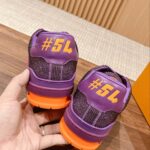 Giày Louis Vuitton Lv Trainer #54 Signature Purple Strass