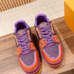 Giày Louis Vuitton Lv Trainer #54 Signature Purple Strass