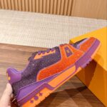 Giày Louis Vuitton Lv Trainer #54 Signature Purple Strass
