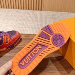 Giày Louis Vuitton Lv Trainer #54 Signature Purple Strass