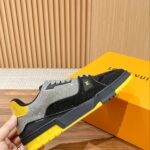 Giày Louis Vuitton Lv Trainer #54 Signature Yellow Black Crystal