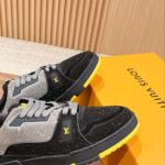 Giày Louis Vuitton Lv Trainer #54 Signature Yellow Black Crystal