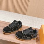 Giày Louis Vuitton Lv Trainer Maxi Black Brown Suede Best Quality