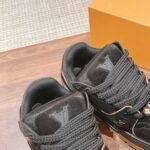 Giày Louis Vuitton Lv Trainer Maxi Black Brown Suede Best Quality