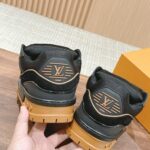 Giày Louis Vuitton Lv Trainer Maxi Black Brown Suede Best Quality