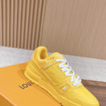 Giày Louis Vuitton LV Trainer Yellow Leather Monogram Best Quality