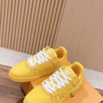 Giày Louis Vuitton LV Trainer Yellow Leather Monogram Best Quality