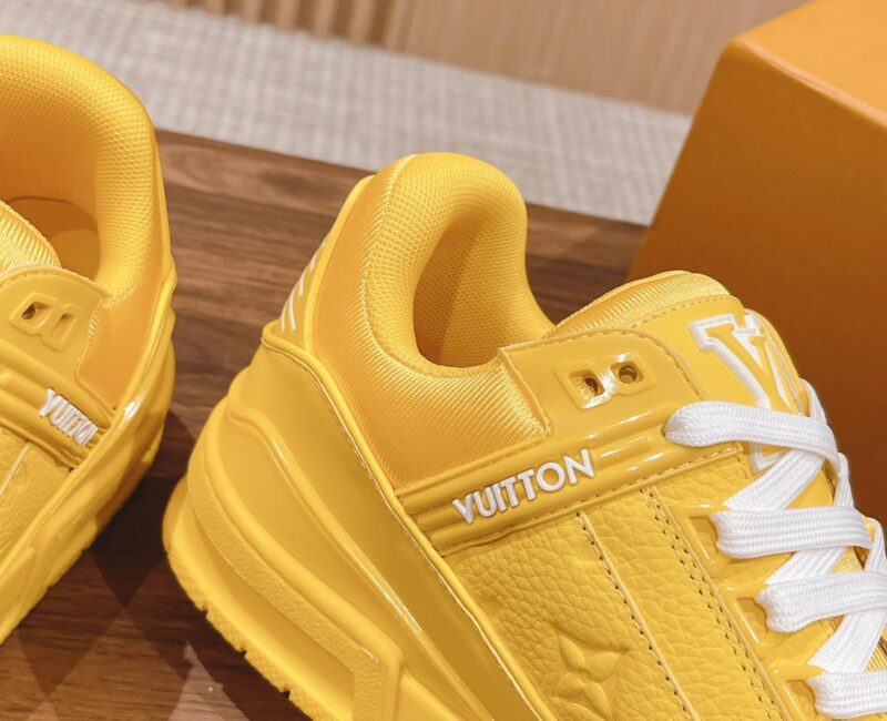 Giày Louis Vuitton LV Trainer Yellow Leather Monogram Best Quality