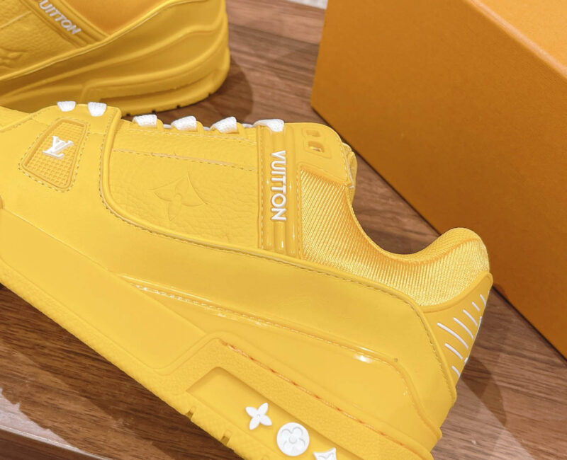 Giày Louis Vuitton LV Trainer Yellow Leather Monogram Best Quality