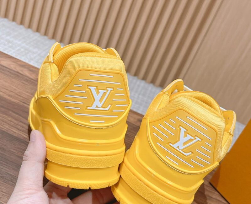 Giày Louis Vuitton LV Trainer Yellow Leather Monogram Best Quality