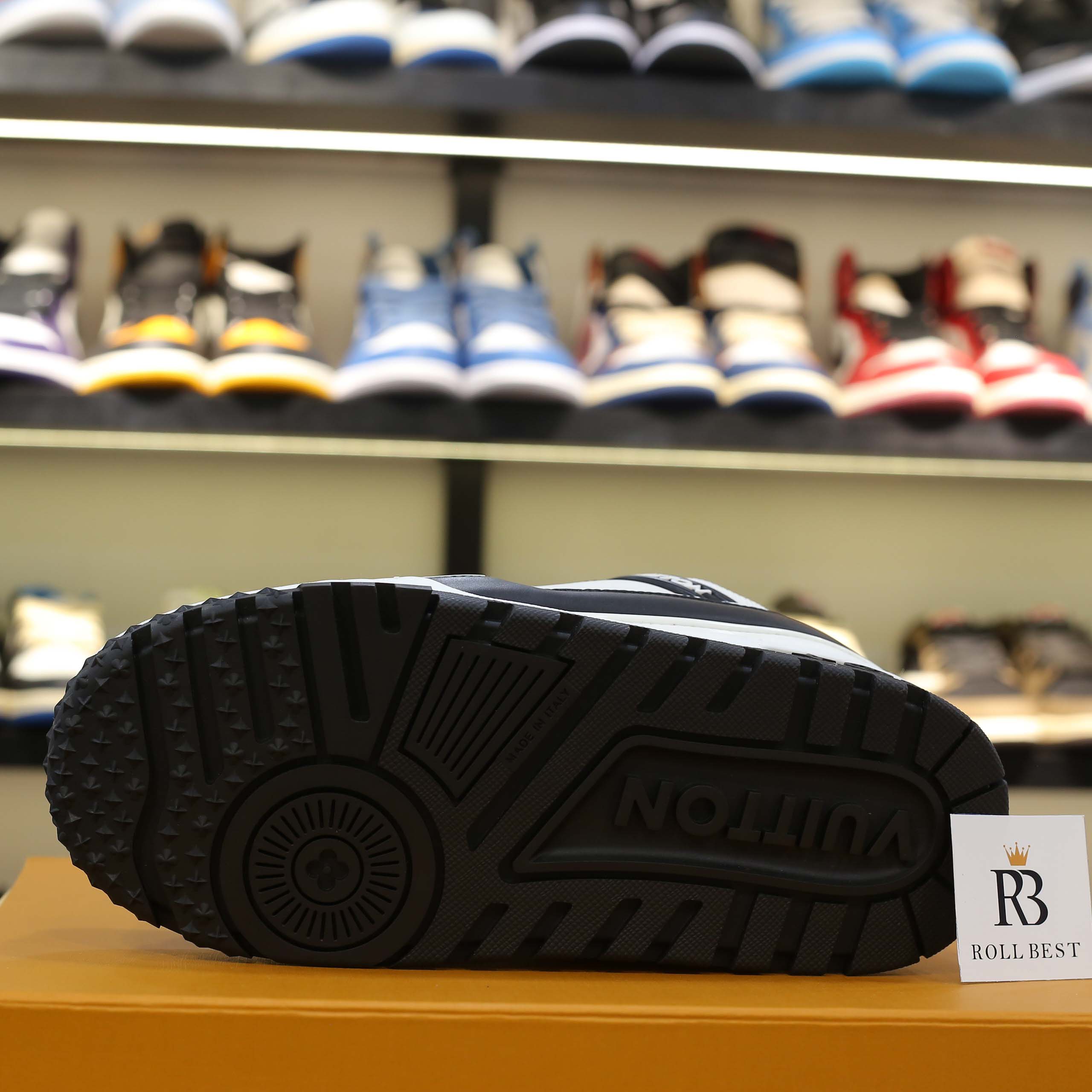 Giày Louis Vuitton Trainer Maxi Black Best Quality