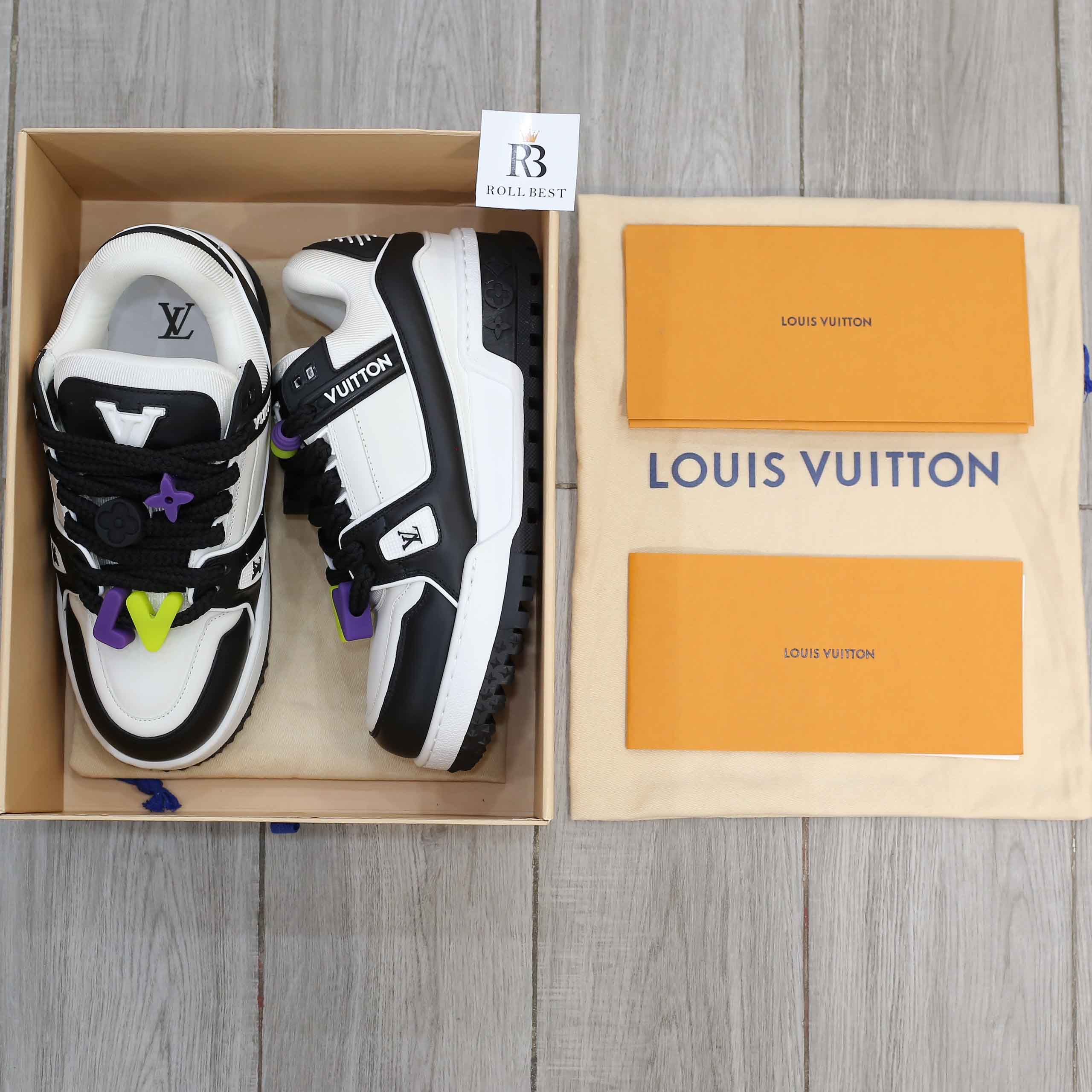 Giày Louis Vuitton Trainer Maxi Black Best Quality