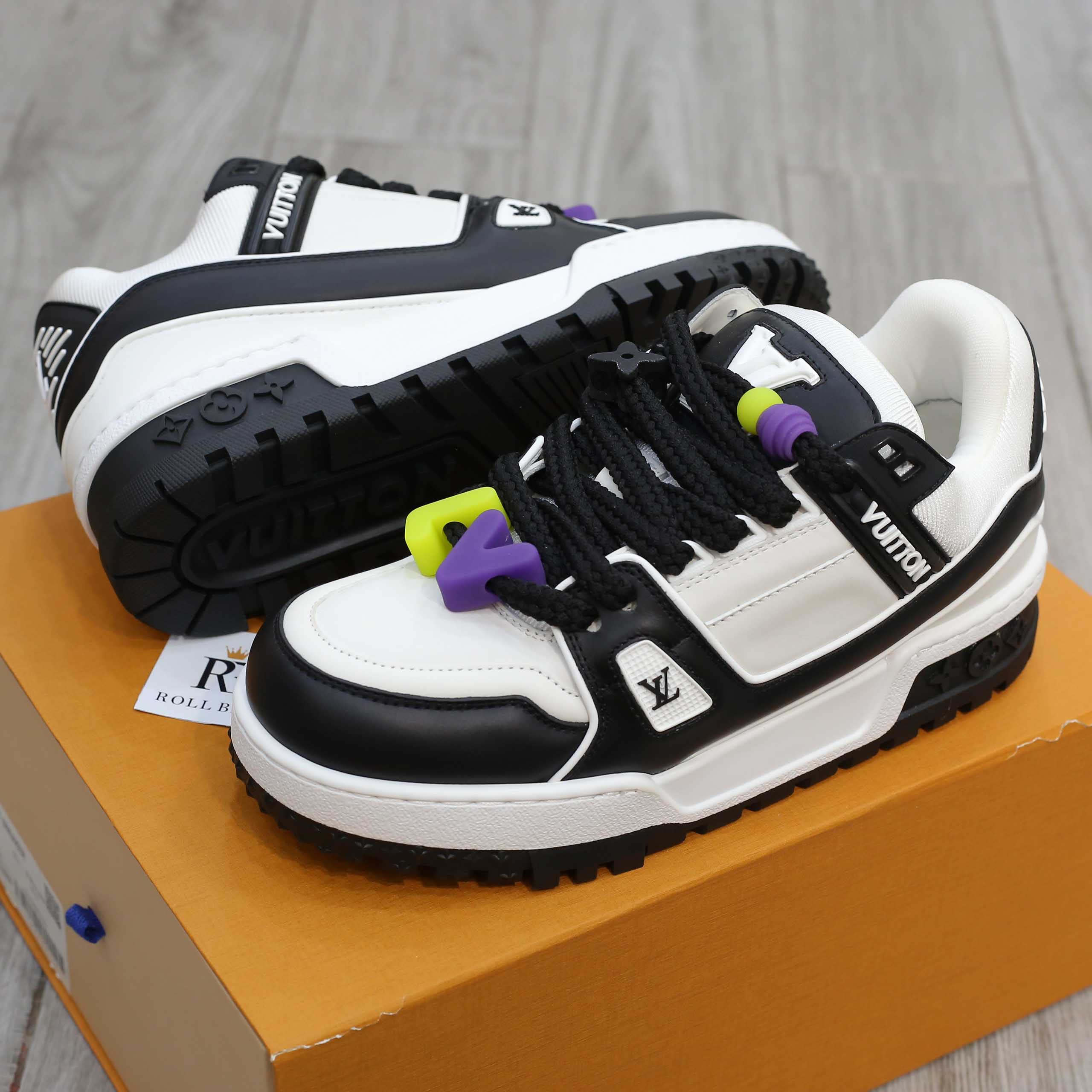 Giày Louis Vuitton Trainer Maxi Black Best Quality