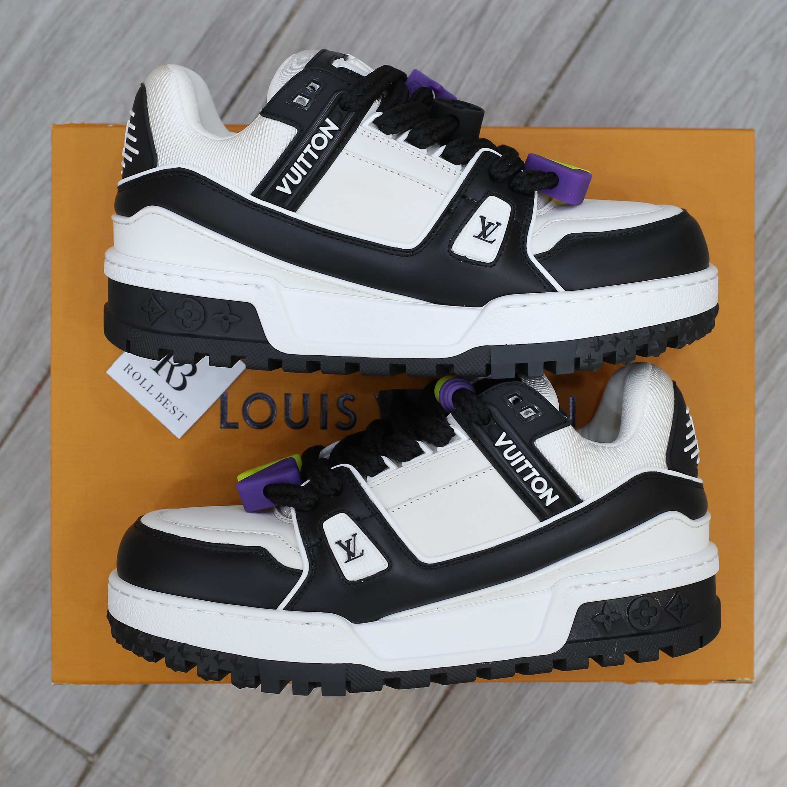 Giày Louis Vuitton Trainer Maxi Black Best Quality