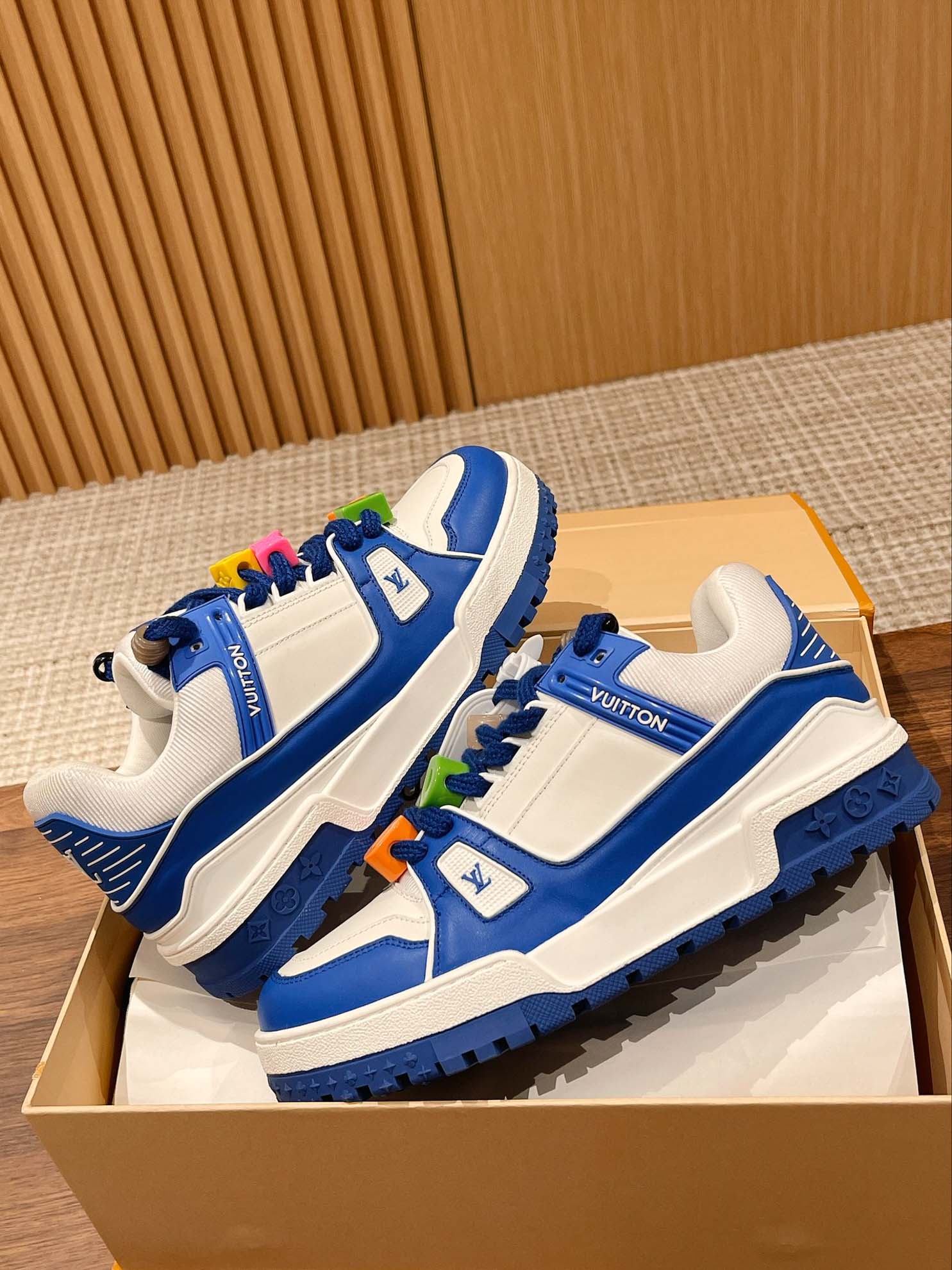 Giày Louis Vuitton Trainer Maxi Black Best Quality