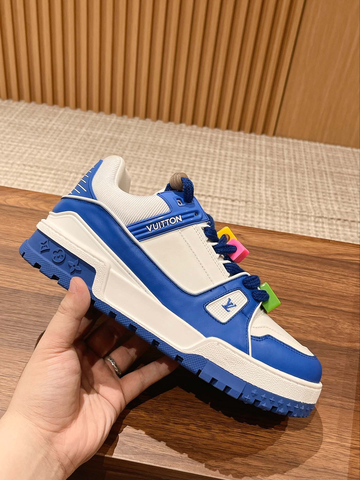 Giày Louis Vuitton Trainer Maxi Black Best Quality