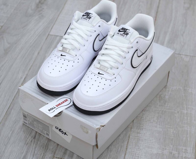 Giày Nike Air Force 1 ’07 Low ‘White Black Outline Swoosh’ Best Quality