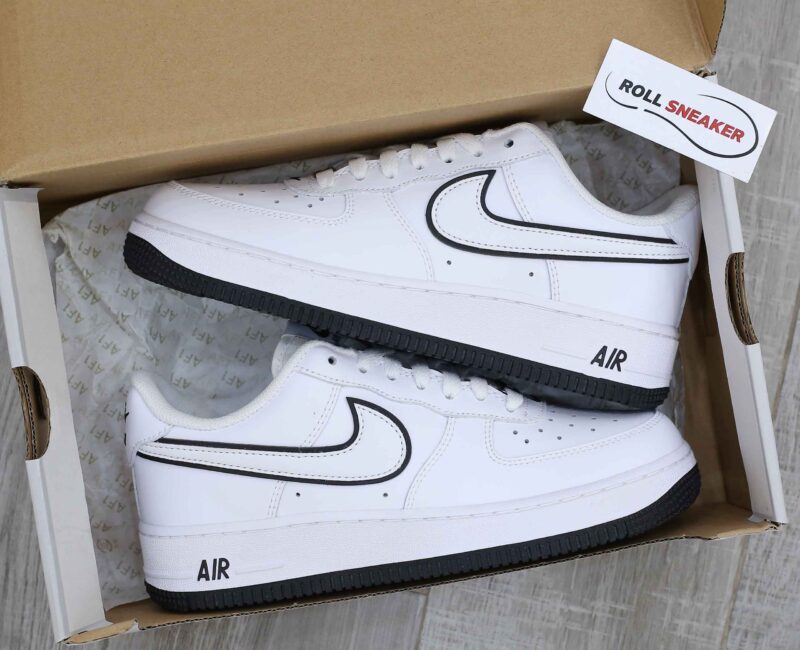 Giày Nike Air Force 1 ’07 Low ‘White Black Outline Swoosh’ Best Quality
