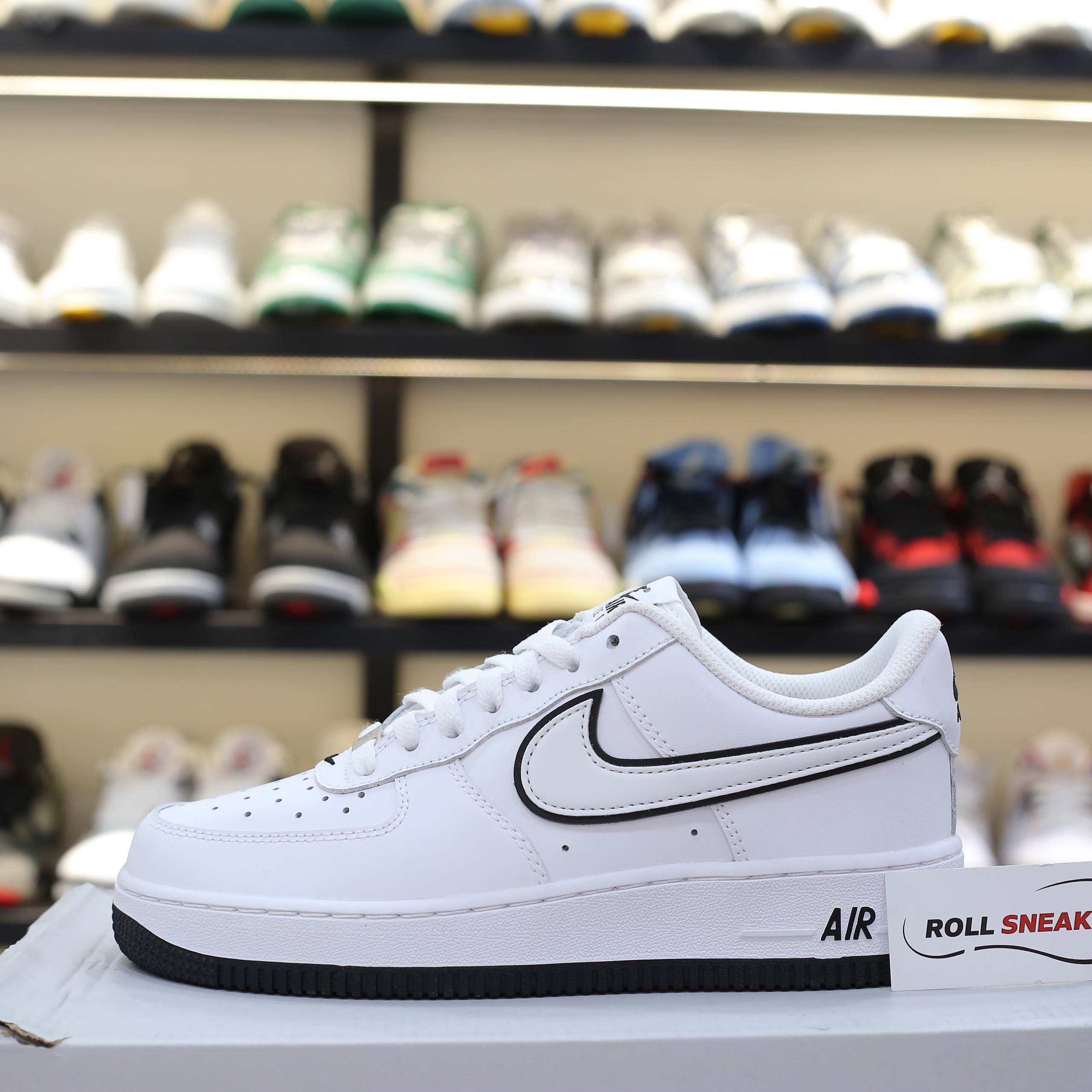 Giày Nike Air Force 1 ’07 Low ‘White Black Outline Swoosh’ Best Quality