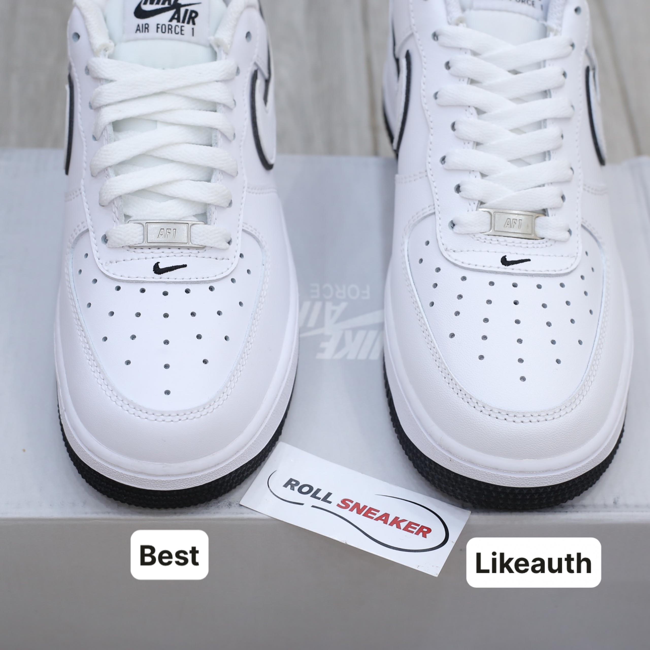 Giày Nike Air Force 1 ’07 Low ‘White Black Outline Swoosh’ Best Quality