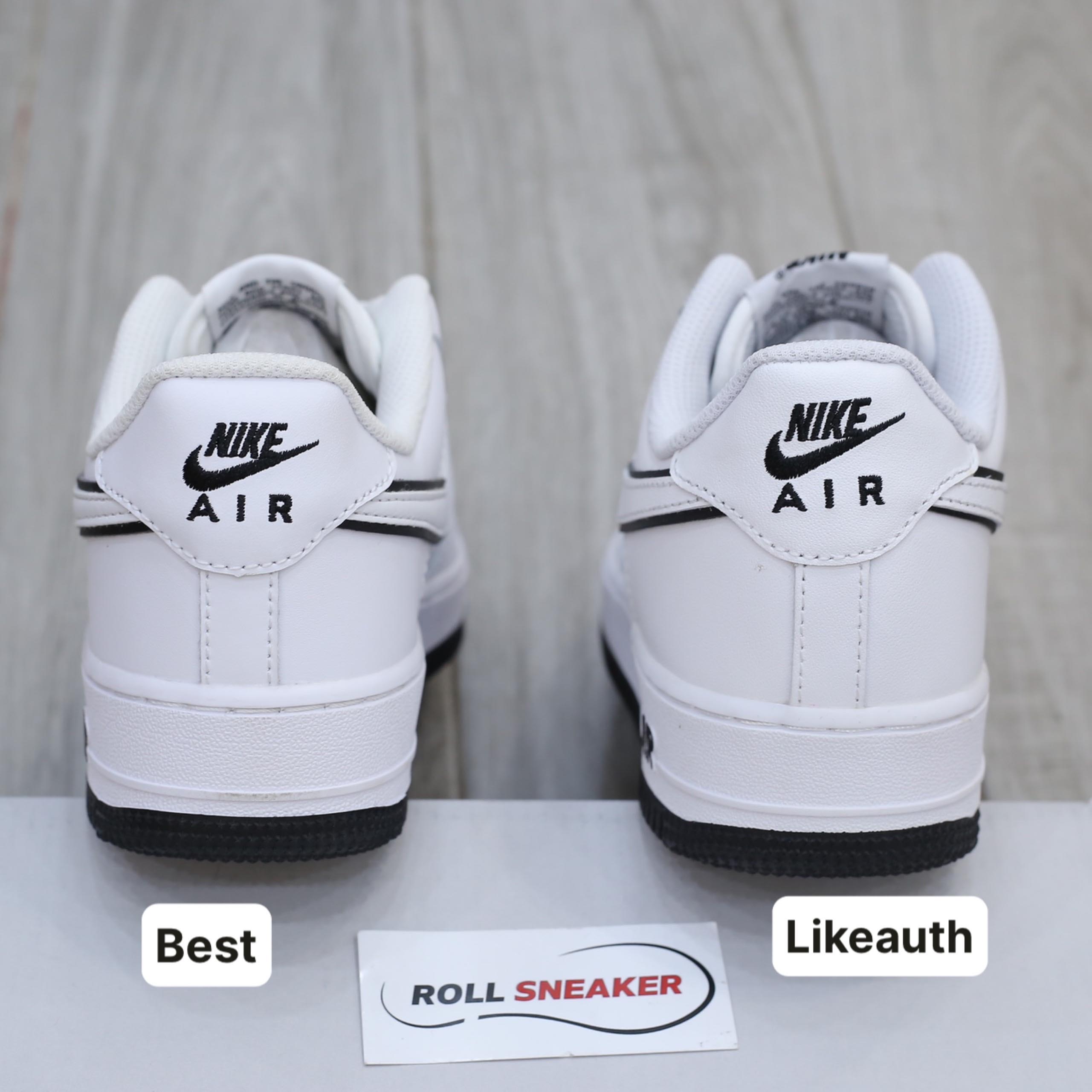 Giày Nike Air Force 1 ’07 Low ‘White Black Outline Swoosh’ Best Quality