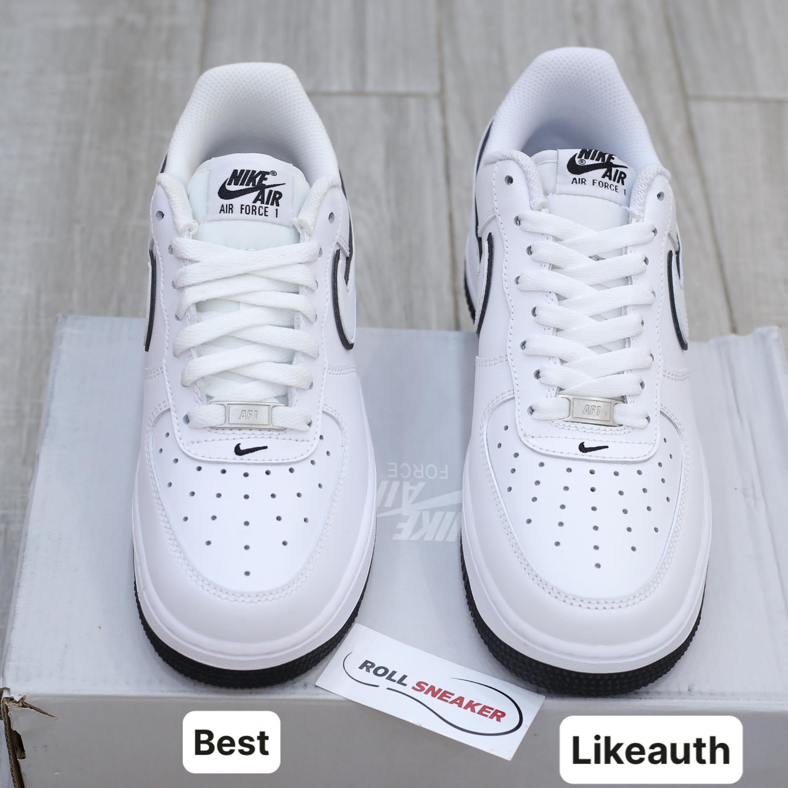 Giày Nike Air Force 1 ’07 Low ‘White Black Outline Swoosh’ Best Quality