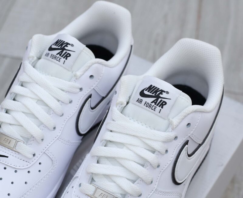 Giày Nike Air Force 1 ’07 Low ‘White Black Outline Swoosh’ Best Quality