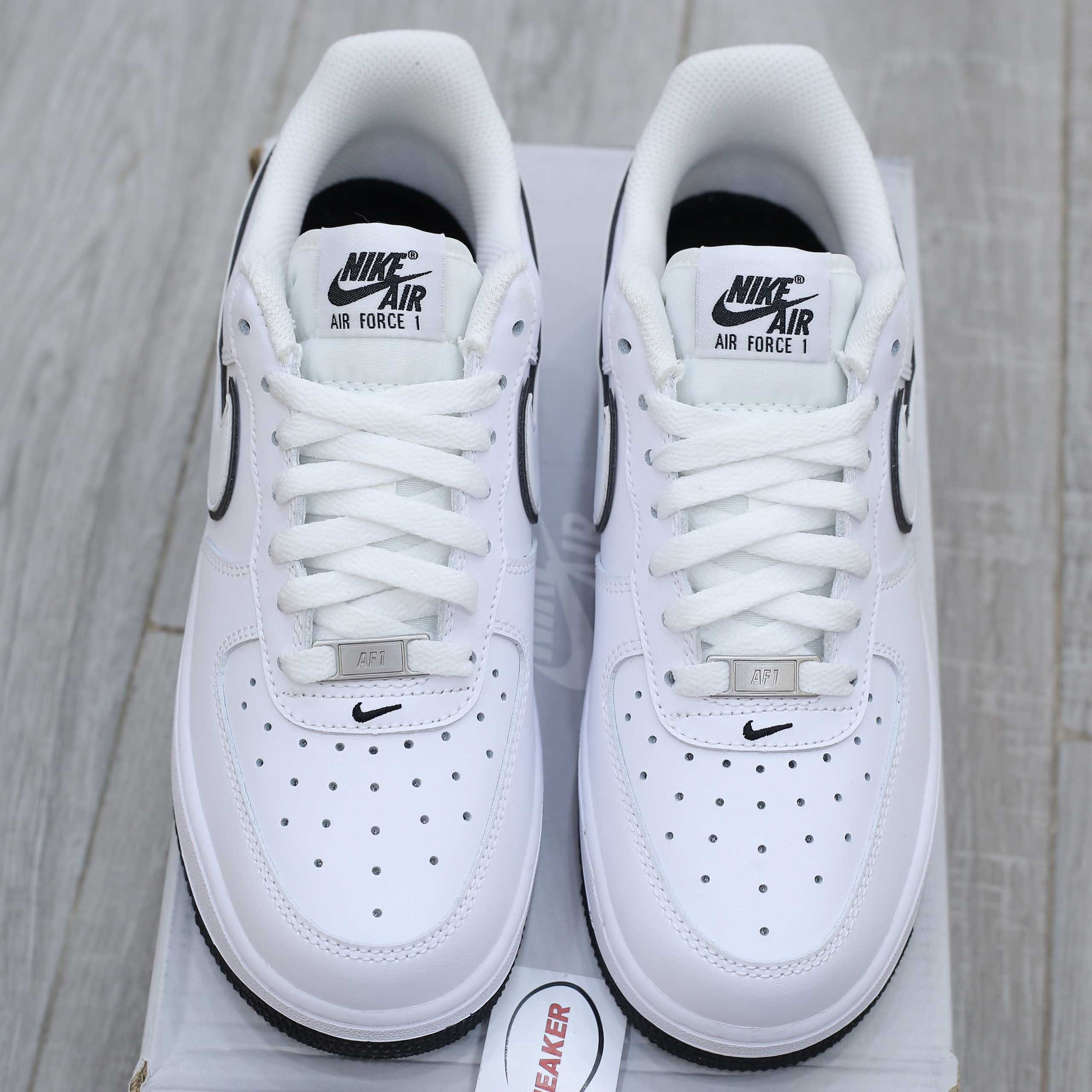 Giày Nike Air Force 1 ’07 Low ‘White Black Outline Swoosh’ Best Quality
