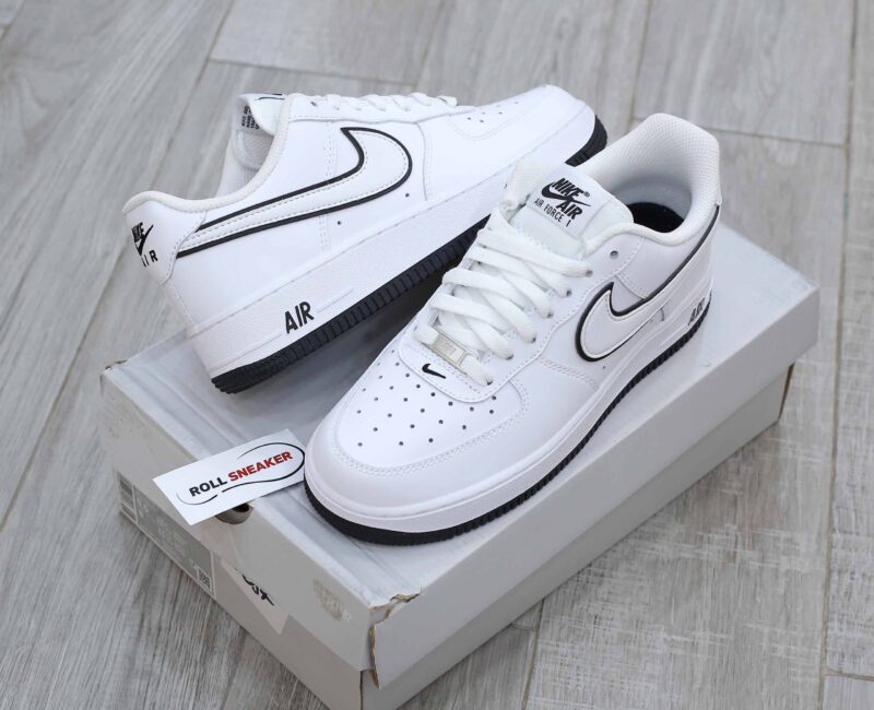Giày Nike Air Force 1 ’07 Low ‘White Black Outline Swoosh’ Best Quality