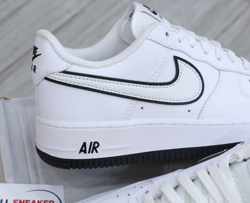 Giày Nike Air Force 1 ’07 Low ‘White Black Outline Swoosh’ Best Quality