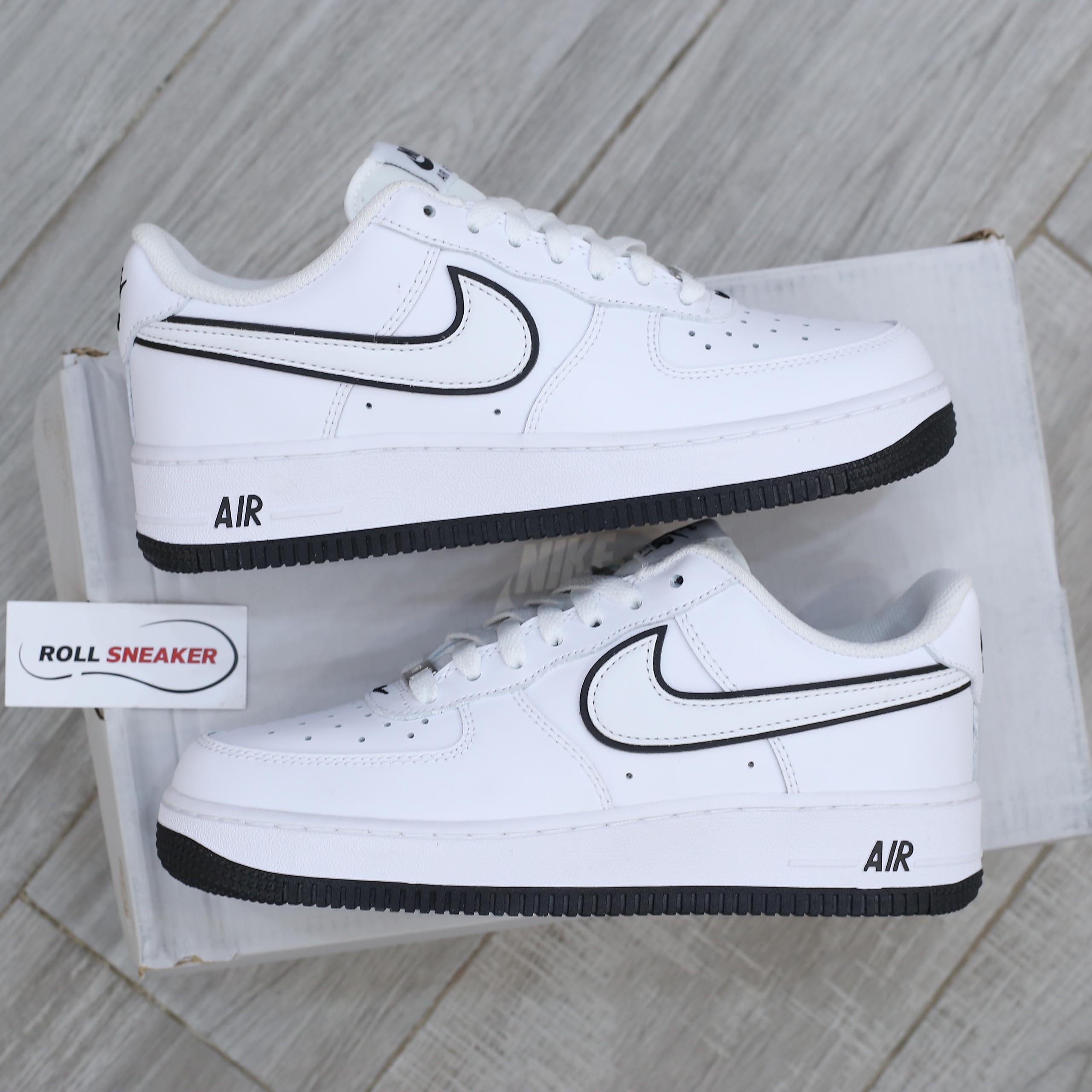 Giày Nike Air Force 1 ’07 Low ‘White Black Outline Swoosh’ Best Quality