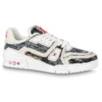 Giày Louis Vuitton Lv Trainer #54 Black Printed Calf Leather