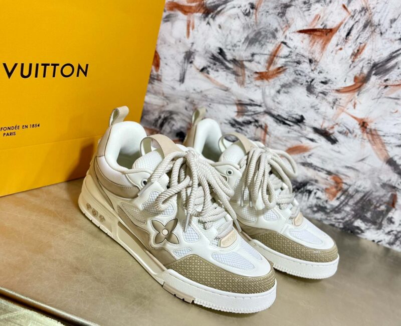 Louis Vuitton LV Skate Sneaker Beige White Best Quality