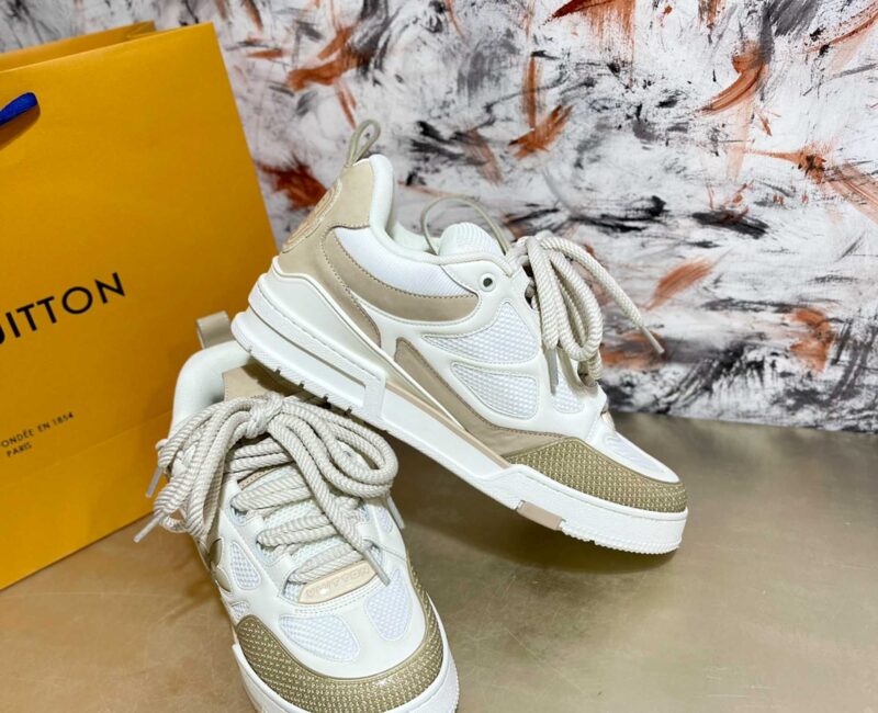 Louis Vuitton LV Skate Sneaker Beige White Best Quality