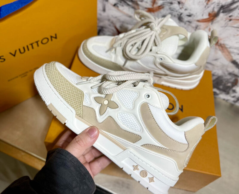 Louis Vuitton LV Skate Sneaker Beige White Best Quality
