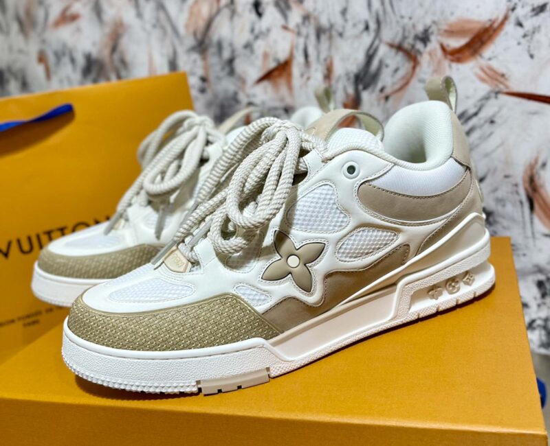 Louis Vuitton LV Skate Sneaker Beige White Best Quality