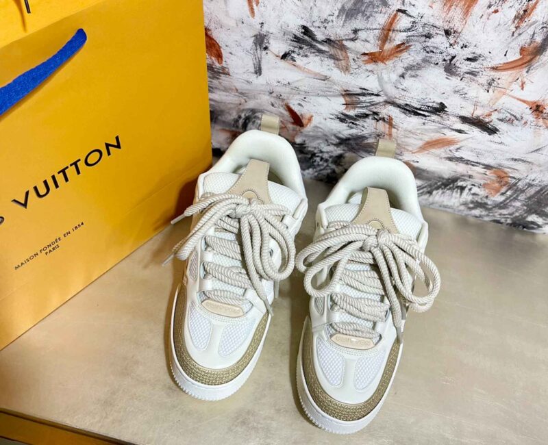 Louis Vuitton LV Skate Sneaker Beige White Best Quality